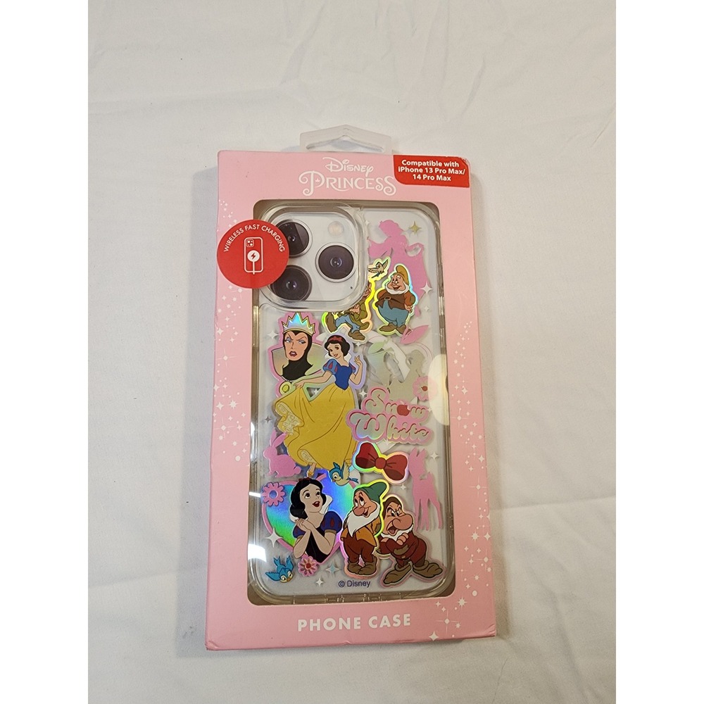 Disney Phone Case Unisex iPhone 13/14 Pro Max Pink New Snow White Skinnydip